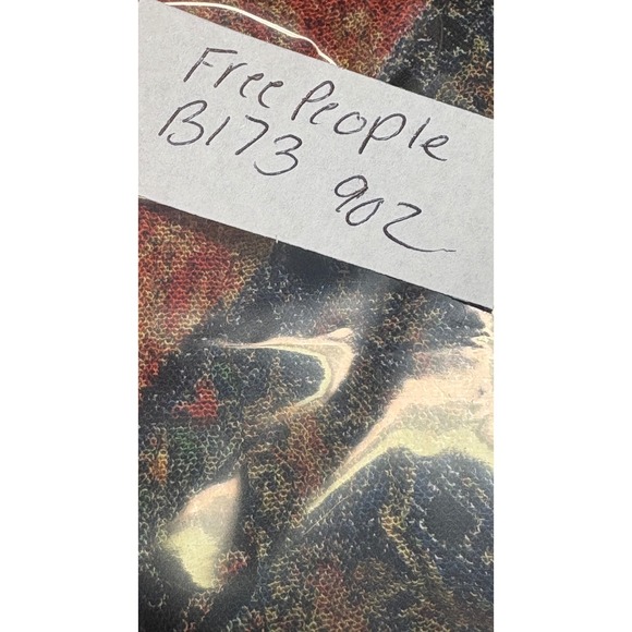 Free People Pants Begonia Women XS Harem Balloon Boho Paisley Black Orange - Picture 14 of 14